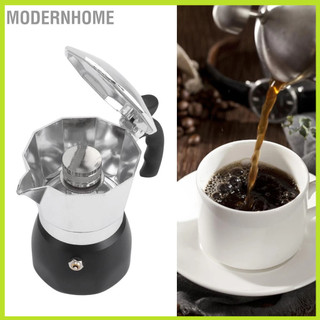 Modernhome nồi moka có van đôi 150ml nhôm hình bát giác bếp cà phê cho 3 ly