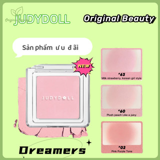 Judydoll Đơn Sắc Blush Độ Bóng Cao Sửa Chữa Mờ Tự Nhiên Hơi Lấp Lánh Hồng Mềm Mại Blush