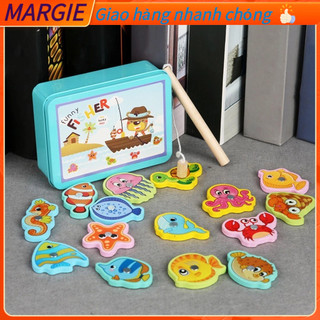 * Đồ chơi câu cá nam châm gỗ con chi tiết cho bé MARGIE