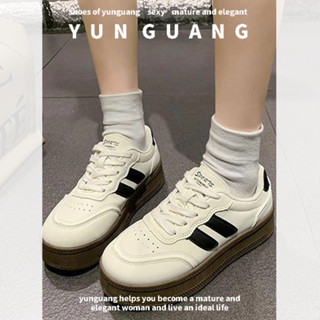Yunguang Forrest Gump giày thể thao nữ phổ biến giày thể thao thông thường cổ điển màu trắng đạo đức giày tập luyện
