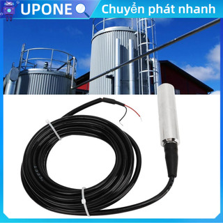 UPONE Bộ truyền phát mức điều khiển hiện đầu dò cảm biến nước lỏng 4‑20mA Công tắc phao 24VDC