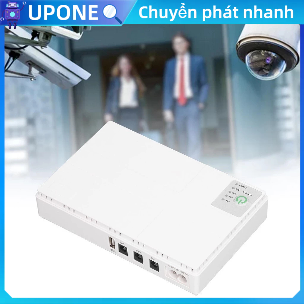 UPONE Mini UPS 8800MAh 5V 9V 12V Đầu Ra USB Nguồn Điện Liên Tục Pin Dự Phòng Cho Camera Router Modem 85‑265V