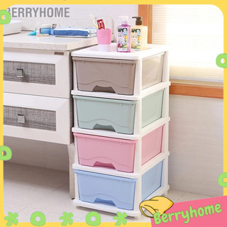 BerryHome Tủ ngăn kéo gia đình đựng đồ có thể điều chỉnh nhiều tầng cho phòng ngủ Nhà bếp Phòng tắm