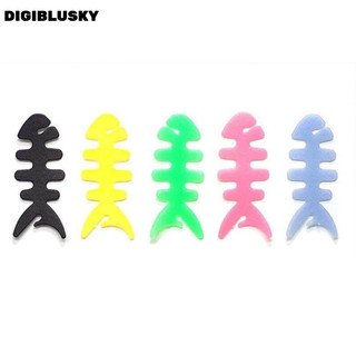 DIGIBLUSKY 1 Chiếc Xương Cá Winder Tổ Chức Tai Nghe Cáp Dây Giá Đỡ Tai Nghe Cáp Tổ Chức Winderfor