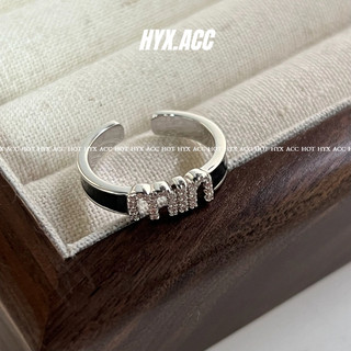 Nhẫn thời trang nữ Chữ zircon đơn giản