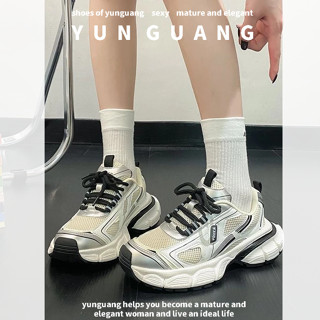 Giày nữ YUNGUANG: giày thể thao đế bệt dạng phẳng lưới mùa hè mới thoáng khí
