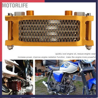 Motorlife Bộ 17 Tản Nhiệt Làm Mát Dầu Xe Máy Nhôm 4 Hàng Động Cơ Thay Thế Cho Monkey 125cc‑140cc