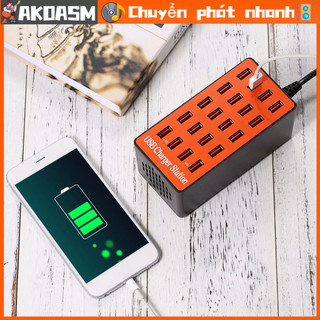 [Còn hàng] Ổ CẮM USB 20 cổng cho nhiều thiết bị 100‑240V đa năng dành cho ĐTDĐ & máy tính bảng-AKOASM