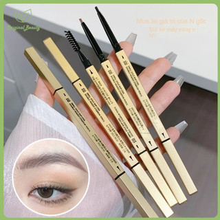 Xixi Đũa Vàng Nhỏ Bút Chì Lông Mày Siêu Mịn Chống Nước Chống Mồ Hôi Lâu Dài Không Phai Màu Tự Nhiên Ultra @