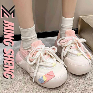 Giày thể thao MS mới dễ thương thời trang ins sinh viên giản dị xấu xí dễ thương mũi to bánh mì giày