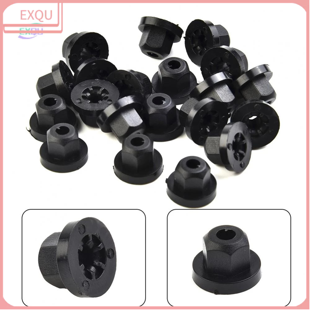 Bộ 20 Đai Ốc Nhựa E61 E65 E90 E91 X3 Cho BMW BlackNylon E36 E39 E46 E60