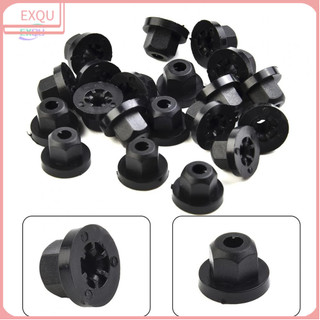 Bộ 20 đai ốc nhựa e61 e65 e90 e91 x3 cho bmw blacknylon e36 e39 e46 e60
