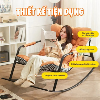 Ghế bập bênh thư giãn，Bông đệm rocking ghế，Ghế đôi trên ban công của phòng khách，Gồ ghề và bền，thoải mái