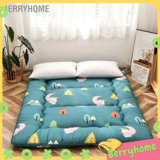 Berryhome 0.9x2m nhật bản nệm sàn có thể gập lại thảm ngủ tatami dày 10cm dành cho giường du lịch cắm trại yoga
