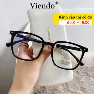 Gọng Kiếng Cận VIENDO Kính Cận Gọng Vuông Đổi Màu Khi Ra Nắng Chống Ánh Sáng Xanh Thời Trang Cao Cấp Nam Nữ(Có Thể Cắt Cận Thị Ống Kính)