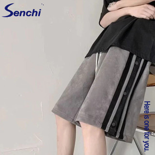 Quần short phong cách Mỹ Senchi thoáng khí hợp thời trang thương hiệu bóng rổ dáng rộng thể thao quần đi biển thông thường