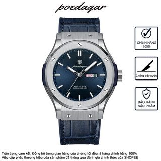 Đồng Hồ Nam POEDAGAR 952 Dây Da Đồng Hồ Phong Cách Thể Thao Thời Trang Trẻ Trung Sang Trọng Đồng Hồ Nam Lịch Chống Thấm Nước Dạ Quang Trẻ Đồng Hồ