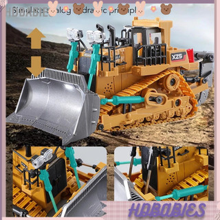 HDbabies 2.4g Xây dựng Máy xúc điều khiển từ xa Xe tải Mô phỏng Đồ chơi xe lật nhẹ cho trẻ em Trẻ