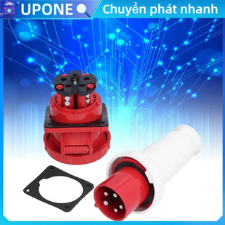 UPONE Ổ cắm công nghiệp 5 chân Đầu nối nguồn 3 pha IP67 Chống nước 380415V 63A 3P+N+E