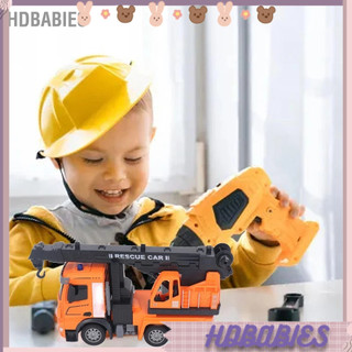 HDbabies Đồ chơi xe tải cần cẩu Chống nhiễu Tín hiệu ổn định Có thể sạc lại xây dựng chắc chắn cho bé trai