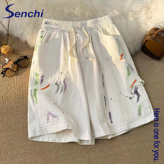 Quần short nam Senchi mùa hè mới phiên bản Hàn Quốc của quần thể thao giải trí co giãn màu sắc năm phần tư