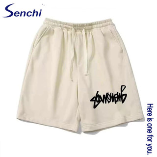 Quần short nam hợp thời trang Senchi size lớn quần năm điểm thể thao dáng rộng bên ngoài mặc thường ngày giữa quần