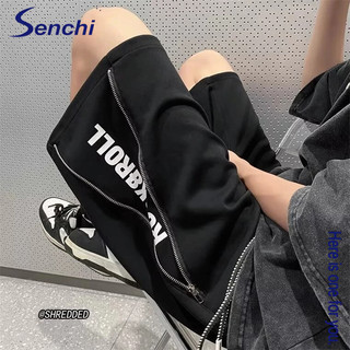 Quần short Senchi American thiết kế dây kéo quần thường ngày dành cho nam và thanh thiếu niên thương hiệu hợp thời trang đẹp trai quần đường phố cao cấp