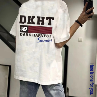 Áo thun Senchi mới unisex hợp thời trang thương hiệu ngắn tay cổ tròn cổ tròn nửa tay