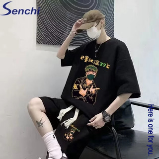 Bộ đồ thể thao Senchi nam đẹp trai áo thun ngắn tay bộ quần áo