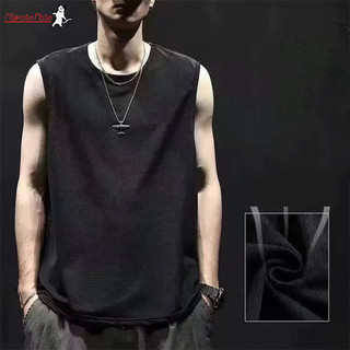 Áo thun thể thao cặp đôi không tay băng lụa dáng rộng áo vest khô nhanh