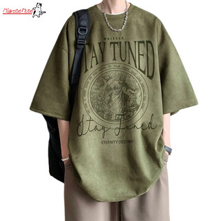 Áo thun nam ngắn tay da hươu cổ điển Nhật Bản thiết kế thích hợp thời trang giản dị nửa tay
