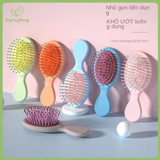Influencer Hoạt Hình Macaron Màu Đệm Không Khí Lược Bé Gái Nhỏ Dễ Thương Mịn Tóc Di Động Chống Tĩnh Điện Hộ Gia Đình Lược