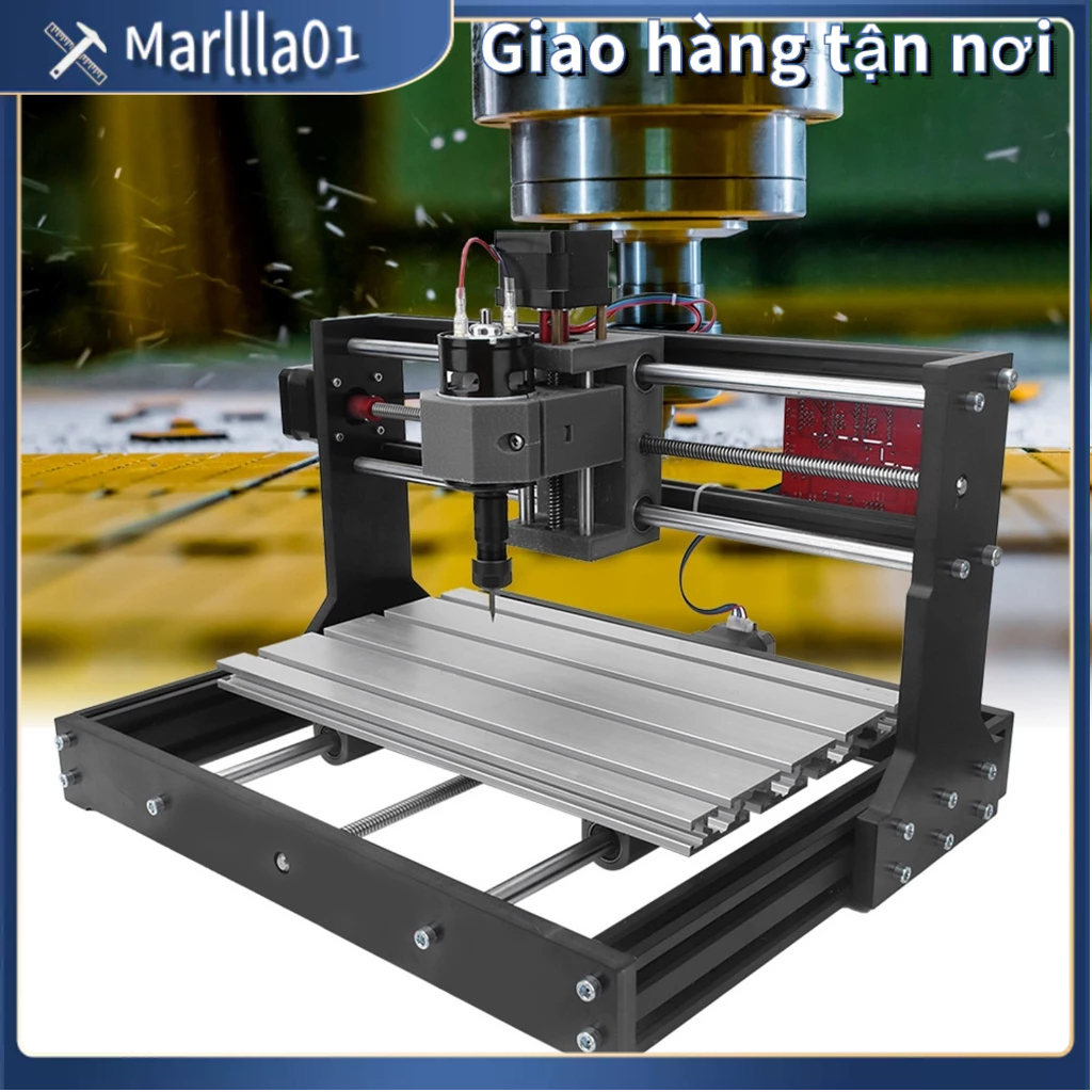 Bộ part nhôm máy phay Máy điêu khắc, Máy khắc gỗ / nhựa /Acrylic mini CNC 3018 Pro Marris-Tools