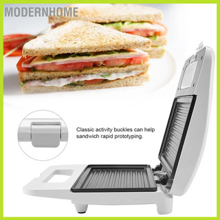 ModernHome Máy nướng bánh mì chống dính dùng điện gia dụng mỳ EU cắm 220-240V
