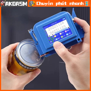 [Hàng Sẵn] Máy in phun cầm tay màn hình cảm ứng LED đa ngôn ngữ HD di động cho mã QR 100‑240V [AKOASM]