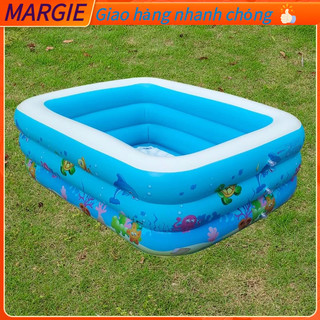 * bể bơi,phao bơi cho bé, 1m5 3 tầng kèm miếng vá margie
