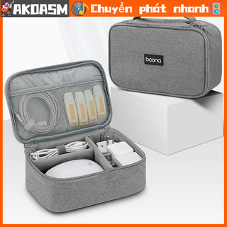[Hàng Sẵn] Hộp Đựng Cáp Du Lịch Đa Năng Chống Thấm Nước Di Động Điện Tử Túi Cho Dữ Liệu Tai Nghe Power Bank [AKOASM]