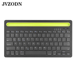 JVZODN Bàn Phím Bluetooth Không Dây Sạc Tắt Tiếng Nút Bàn Phím Cho IPad Bàn Điện Thoại Di Động Máy Tính Để Bàn