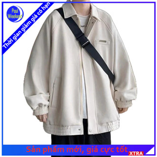 Paulweekend Áo khoác ngoài nam hợp thời trang sản phẩm mới phong cách  sản phẩm mới phổ biến màu trơn thiết kế tối giản cảm giác phong cách trẻ trung thời trang áo khoác ngoài nam phổ biến