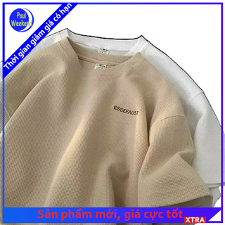 PaulWeekend Áo thun nam Phong cách  Hợp thời trang Sản phẩm mới Phong cách trẻ trung Màu trơn Đơn giản thoáng khí Thời trang nam Áo thun cổ tròn thể thao phổ biến