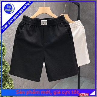 PaulWeekend Quần short nam hợp thời trang sản phẩm mới phong cách  retro đơn giản phong cách trẻ trung dáng rộng quần short thể thao nam