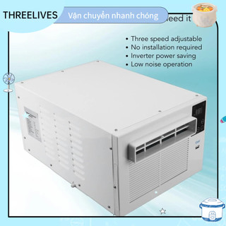   Hàng Sẵn  Máy Điều Hòa Di Động Mini 1900BTU 280W AC Có Khiển Từ Xa Cho Gia Đình Ký Túc Xá Văn Phòng Cắm Trại THREELIVES 