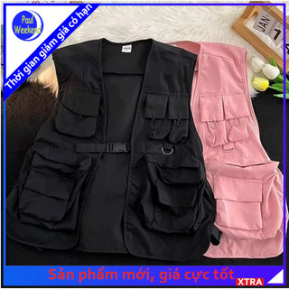 Paulweekend Retro multi-pocket Japanese fashion brand loose ethnic trend functional BF style