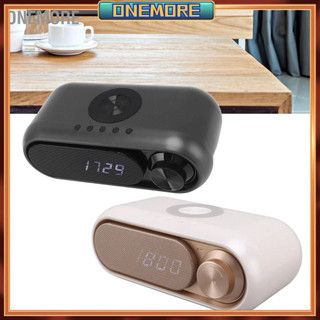 Đồng hồ báo thức Radio có sạc không dây Loa Bluetooth kỹ thuật số LED Đài FM-Onemore