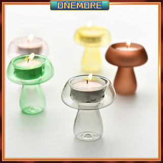 Nấm Candle Holder,Nấm hình kính Candle Holder,Trang trí nội thất Cxmin10