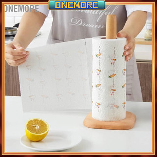 Wood Paper Towel Holder Standing Wooden Paper Towel Stand for Kitchen Countertop Dining Table