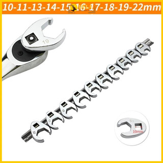 Dela 10 cái 3 / 8inch drive crowfoot cờ lê 10 đến 22mm kích thước chân mở cờ lê