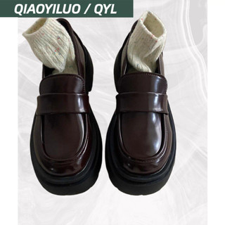 Giày nữ Hàn Quốc. Giày da nhỏ Mary Jane.Retro phong cách đại học Anh. Giày đơn đế dày cho nữ