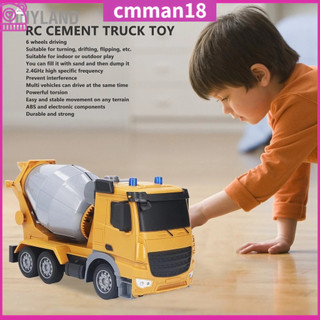 TinyLand Đồ chơi xây dựng xe tải xi măng điều khiển từ xa 2.4GHz 6 bánh RC Xe cho trẻ em