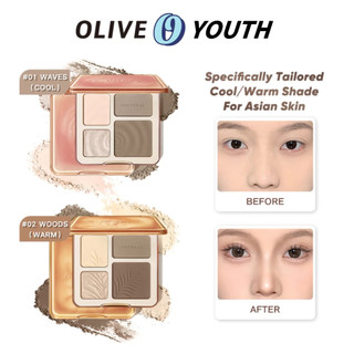 Bảng Phấn Tạo Khối Highlight JUDYDOLL Bảng phấn bắt sáng và tạo khối Tự nhiên Lâu trôi Chống nước 9g